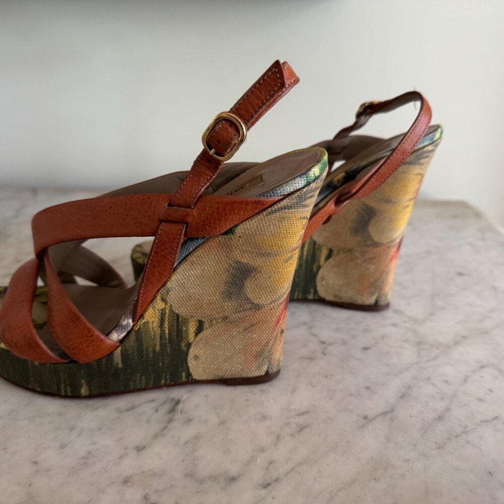 Vintage Valentino Wedge Sandals - Picture 8 of 8
